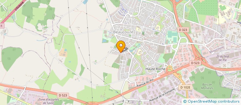 localisation de l'entreprise CLSH BEAUCOUZE à BEAUCOUZE