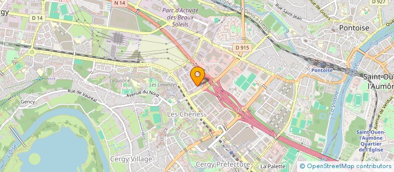 localisation de l'entreprise CLSH F.TELECOM-POSTE CERGY-RIBAMBELLES à CERGY