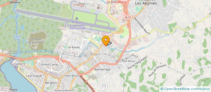 localisation de l'entreprise CLSH P'TIT BONHEUR NOTRE DAME à LES ABYMES