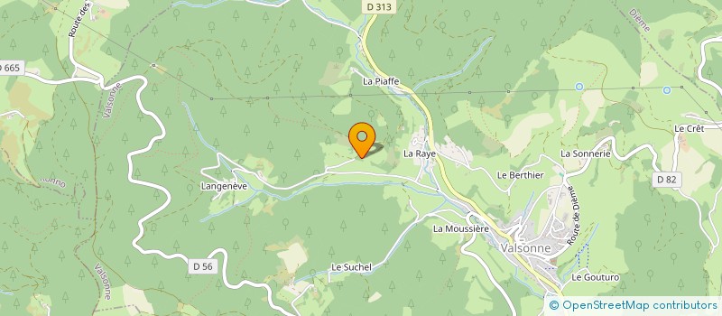 localisation de l'entreprise CLST  VALSONNE