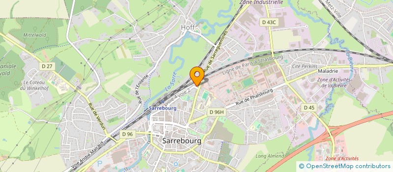 localisation de l'entreprise CLT à SARREBOURG