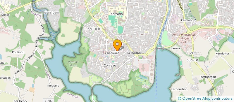 localisation de l'entreprise CLT à VANNES
