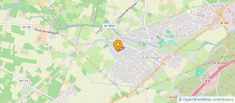 localisation de l'entreprise CLT  FABREGUES