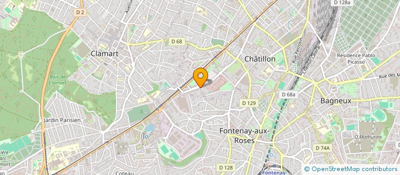 localisation de l'entreprise CLT5  CHATILLON