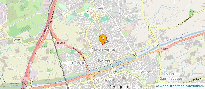 localisation de l'entreprise CLTA OPE  PERPIGNAN