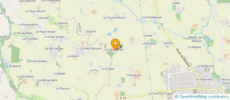 localisation de l'entreprise CLTP à GEVEZE
