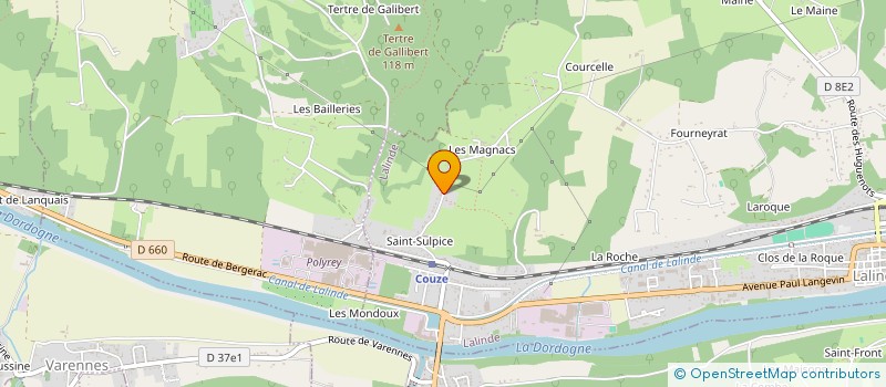 localisation de l'entreprise CLTP  LALINDE