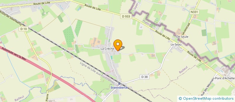 localisation de l'entreprise CLU DU 3EME AGE DE LA CRECHE à BAILLEUL