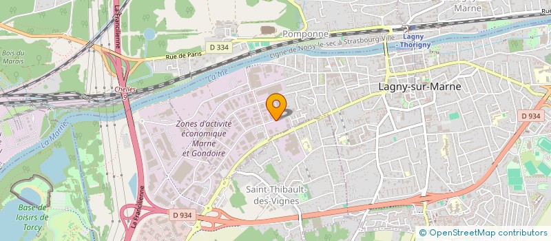 localisation de l'entreprise CLUB 18 CONTINENTS  LAGNY-SUR-MARNE