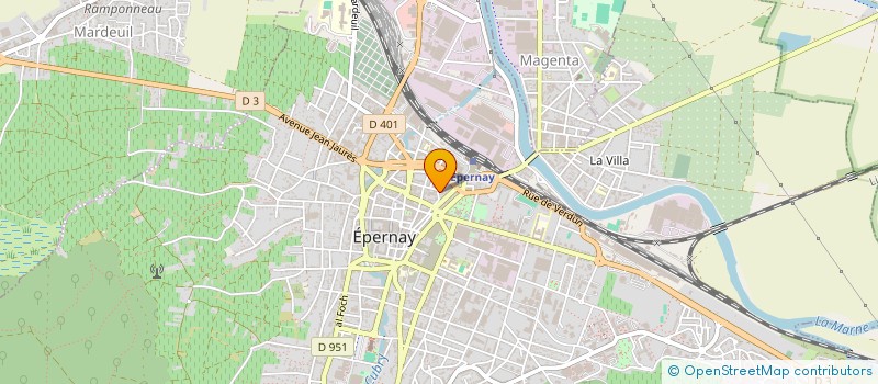 localisation de l'entreprise CLUB 1802  EPERNAY