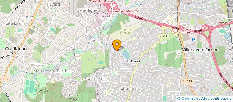 localisation de l'entreprise CLUB 20-40  VILLENAVE-D'ORNON