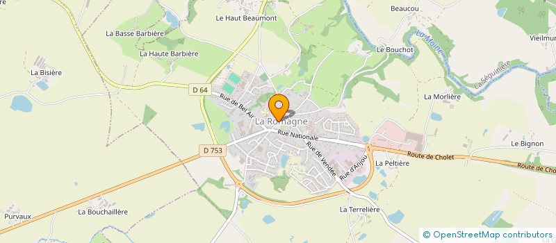 localisation de l'entreprise CLUB 3 AGE à LA ROMAGNE