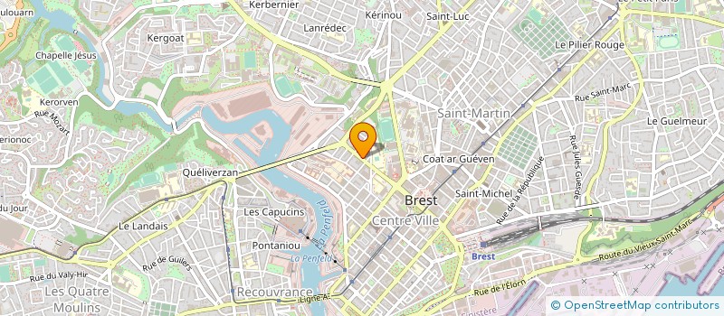 localisation de l'entreprise CLUB à BREST