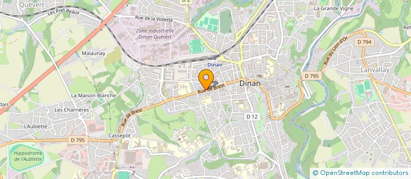 localisation de l'entreprise CLUB 34 à DINAN