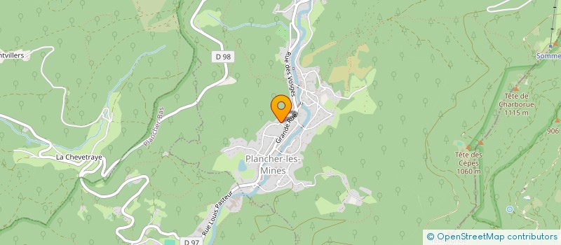 localisation de l'entreprise CLUB 3E AGE - LES BONS VIVANTS  CHAMPAGNEY