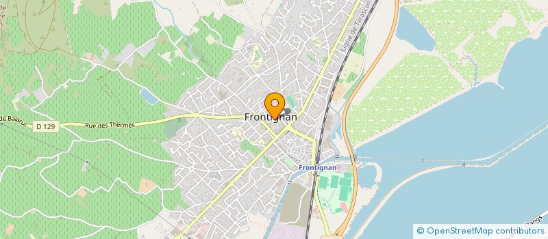 localisation de l'entreprise CLUB 40 à FRONTIGNAN