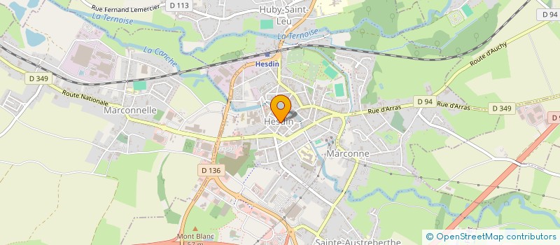 localisation de l'entreprise CLUB 41 DE HESDIN CHARLES QUINT 348  HESDIN-LA-FORET