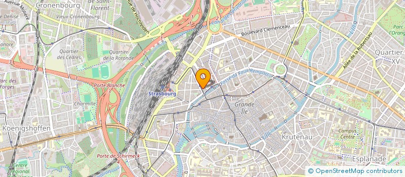 localisation de l'entreprise CLUB 41 EN FORMATION DE STRASBOURG ARGENTORATUM  STRASBOURG