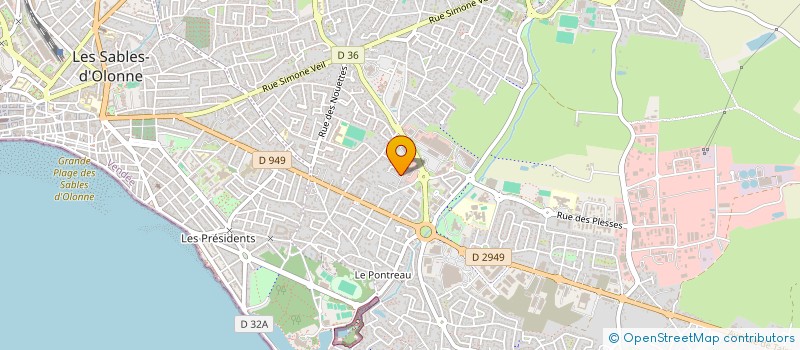 localisation de l'entreprise CLUB 41 LES SABLES D'OLONNE 75 à LES SABLES D'OLONNE