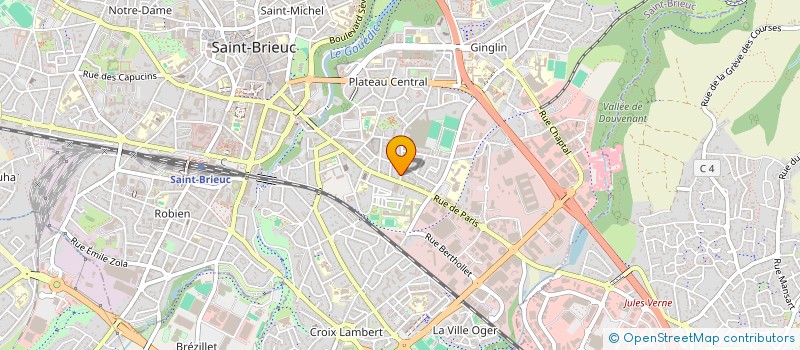 localisation de l'entreprise CLUB à SAINT-BRIEUC