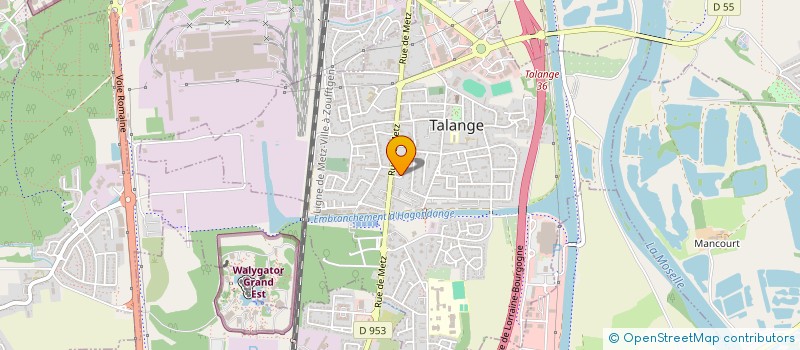 localisation de l'entreprise CLUB 45 à TALANGE