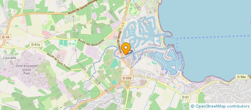 localisation de l'entreprise CLUB 59  GRIMAUD