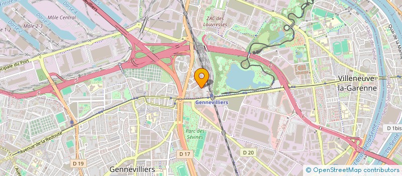 localisation de l'entreprise CLUB 9 à GENNEVILLIERS