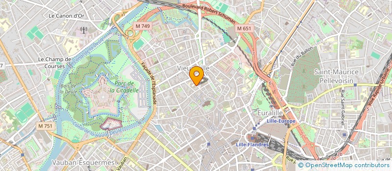 localisation de l'entreprise CLUB A.D.C  LILLE