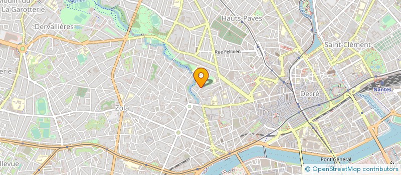 localisation de l'entreprise CLUB ACCUEIL CORPO TENNIS UNIR ET SERVIR à NANTES