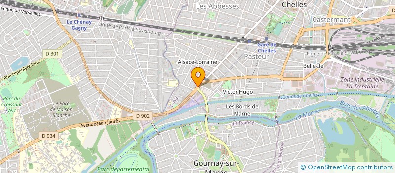 localisation de l'entreprise CLUB ACHAT SERVICE à CHELLES