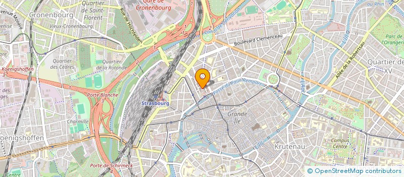 localisation de l'entreprise CLUB ACTIS (CLUB DES PROFESSIONNELS DE LA RELATION CLIENTS EN ALSACE) à STRASBOURG
