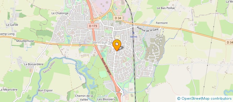 localisation de l'entreprise CLUB AERO VERNOIS VOL LIBRE à VERN-SUR-SEICHE