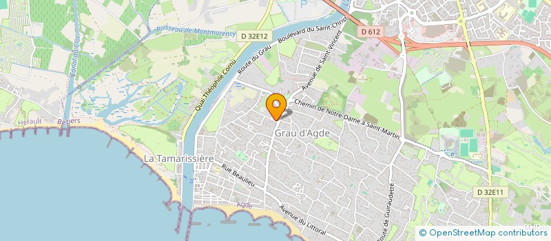 localisation de l'entreprise CLUB AEROMODEL LES KAMIKAZES AGATHOIS  AGDE