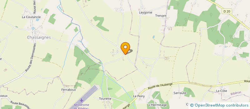 localisation de l'entreprise CLUB AERONAUTIQUE DU RIBERACOIS  VANXAINS