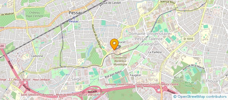 localisation de l'entreprise CLUB AES BORDEAUX à PESSAC