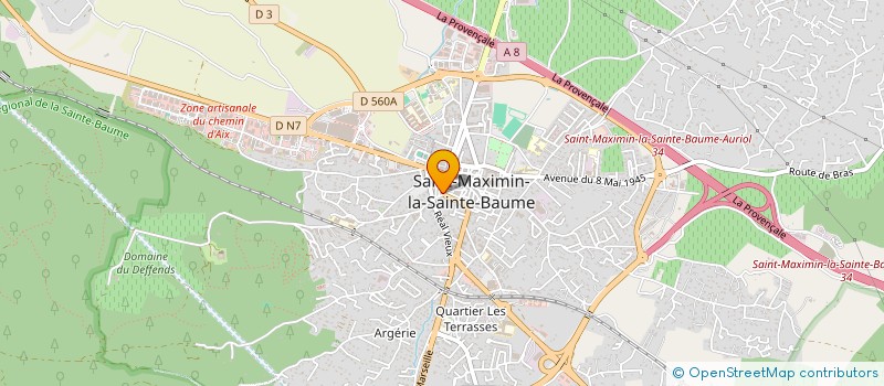 localisation de l'entreprise CLUB AFFFAIRES PROVENCE VERTE VERDON à SAINT-MAXIMIN-LA-SAINTE-BAUME
