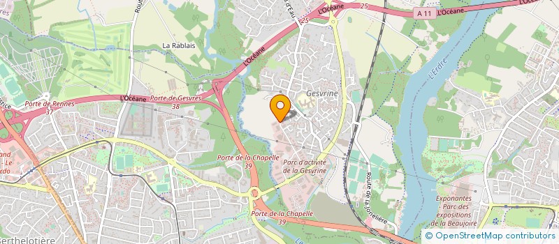 localisation de l'entreprise CLUB AGENCEMENT NANTAIS  LA CHAPELLE-SUR-ERDRE