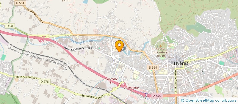 localisation de l'entreprise CLUB AGORA 39 HYERES à HYERES