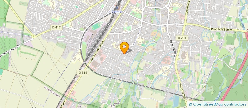 localisation de l'entreprise CLUB AGORA DE COLMAR-RIQUEWIHR  COLMAR
