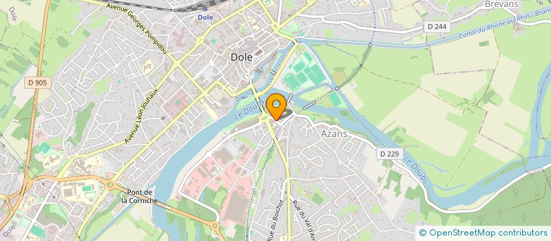 localisation de l'entreprise CLUB AGORA DOLE N.26 à DOLE