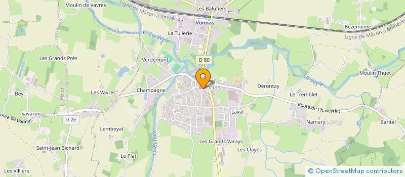 localisation de l'entreprise CLUB AIRSOFT VONNAS  VONNAS