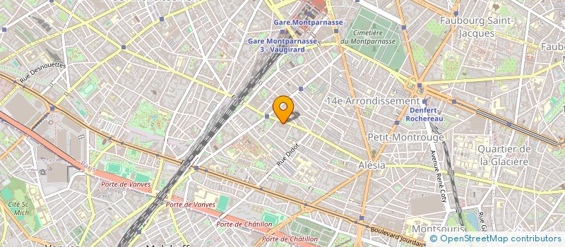 localisation de l'entreprise CLUB ALESIA 191 à PARIS