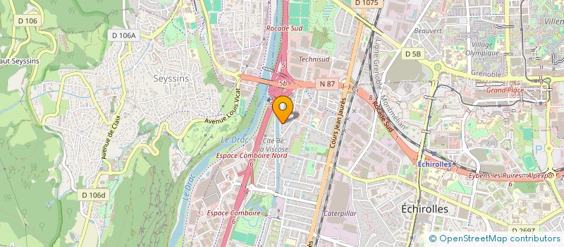 localisation de l'entreprise CLUB ALLEGRET CADET  ECHIROLLES