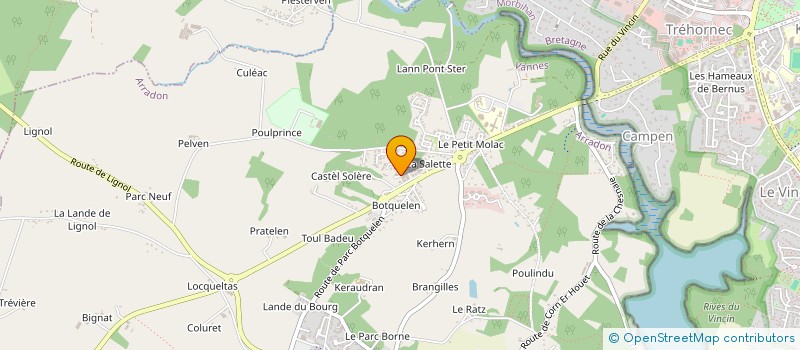 localisation de l'entreprise CLUB ALLIANCE PRO 56 à ARRADON