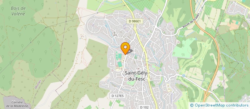 localisation de l'entreprise CLUB ALPIN DU PIC ST LOUP  SAINT-GELY-DU-FESC