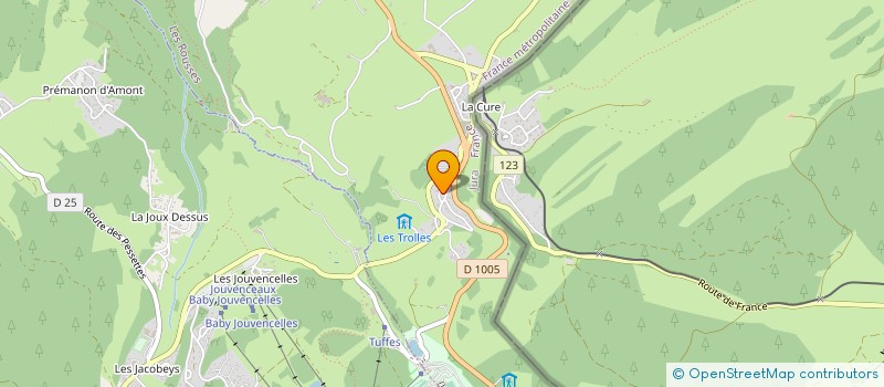 localisation de l'entreprise CLUB ALPIN FRANCAIS  LES ROUSSES