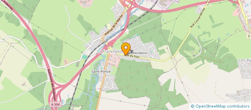 localisation de l'entreprise CLUB ALPIN FRANCAIS CHARLEVILLE ARDENNES  LA FRANCHEVILLE