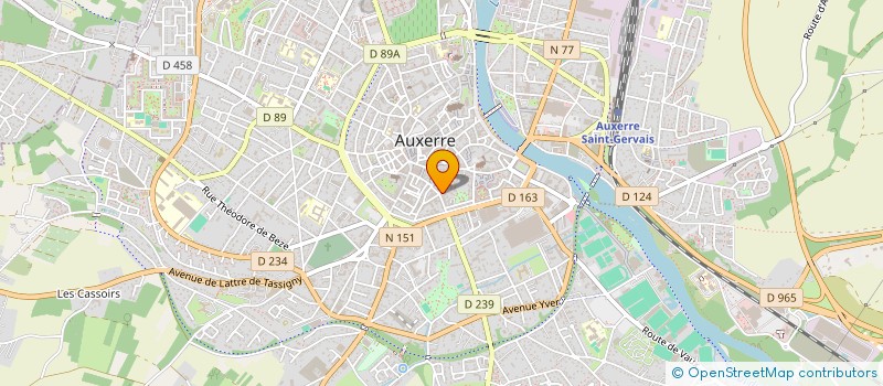 localisation de l'entreprise CLUB ALPIN FRANCAIS D'AUXERRE à AUXERRE