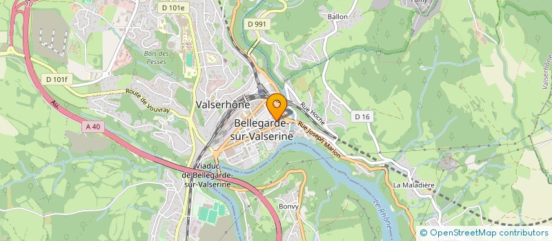 localisation de l'entreprise CLUB ALPIN FRANCAIS DE BELLEGARDE à VALSERHONE