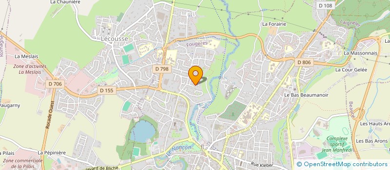 localisation de l'entreprise CLUB ALPIN FRANCAIS DE FOUGERES  FOUGERES